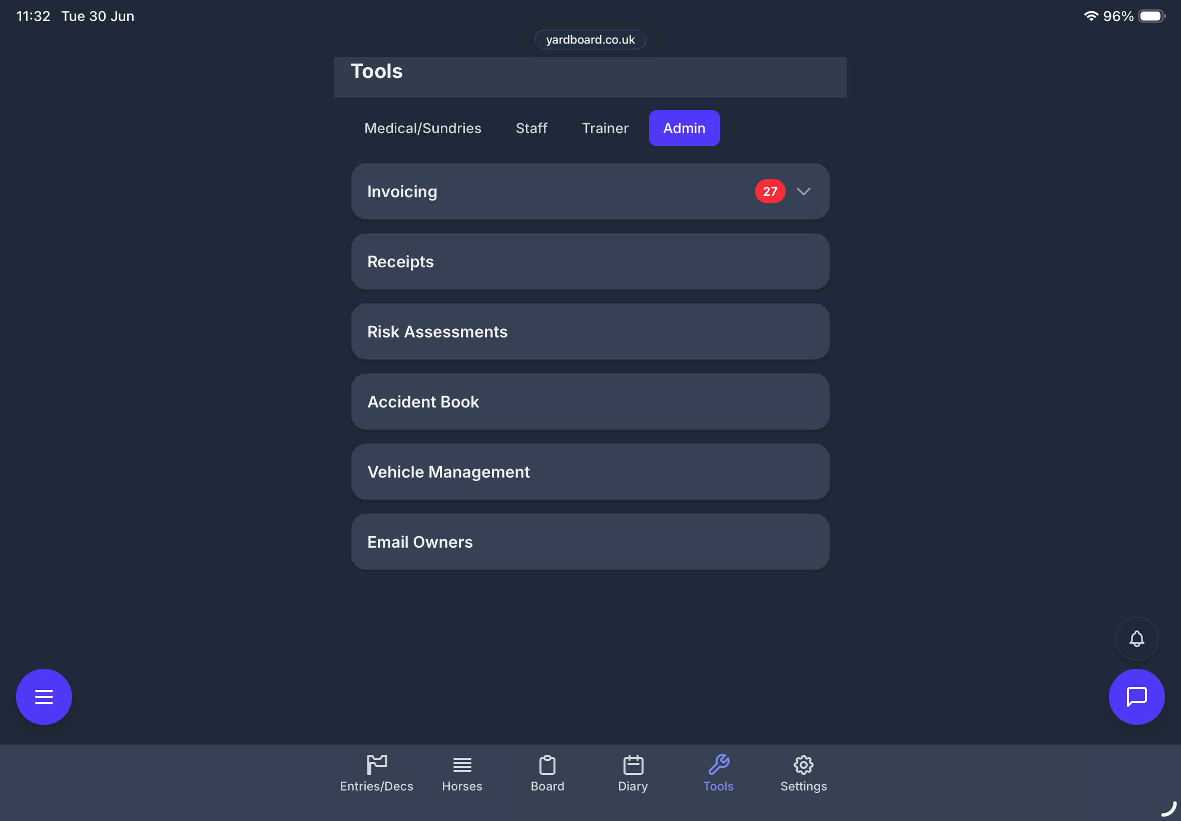 Compliance and admin tools